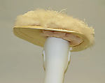 Hat, silk, feathers, American