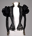 Jacket, Silk, jet , American