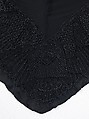 Mourning dress, Charlotte Duclos (French), silk, jet, glass, French