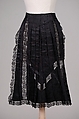 Afternoon apron, Silk, American