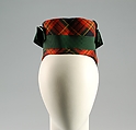 Hat, Sally Victor (American, 1905–1977), rayon, silk, American