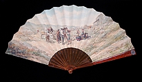 Fan, Serrana, tortoiseshell, parchment, rubies, Spanish