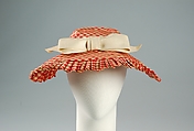 Hat, Sally Victor  American, Cotton, American