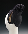 Hat, Sally Victor (American, 1905–1977), straw, cotton, American