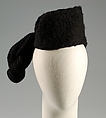 Toque, Sally Victor  American, Wool, American