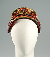 Hat, Sally Victor (American, 1905–1977), Wool, cotton, plastic, silk, American