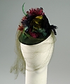 Doll hat, Sally Victor (American, 1905–1977), Wool, feathers, American