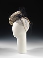 Hat, Sally Victor (American, 1905–1977), paper, synthetic, silk, American