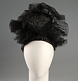 Evening hat, Sally Victor (American, 1905–1977), Horsehair, silk, American