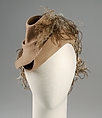 Hat, Sally Victor (American, 1905–1977), Fur, wool, feathers, American