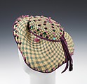 "Freedom Bonnet", Sally Victor  American, straw, wool, silk, American