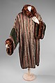 Opera coat, B. Altman & Co. American, silk, fur, metal, French