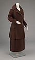Walking suit, Redfern (1847–1940), wool, British