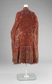 Cloak, wool, silk, American