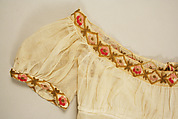 Dress, cotton, wool, probably British