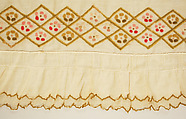 Dress, cotton, wool, probably British