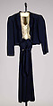 Suit, Madame Eta Hentz (American, born Hungary, 1895–1986), rayon, cotton, American