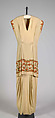 Dinner dress, Madame Eta Hentz  American, born Hungary, synthetic fiber, coral, metallic, American