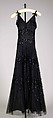 Evening dress, Madame Eta Hentz  American, born Hungary, Silk, sequins, American