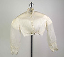 Blouse, Cotton, linen, American