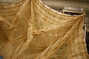 Parasol, silk, metal, wood, porcelain, French