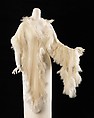 Evening scarf, feathers, silk, American