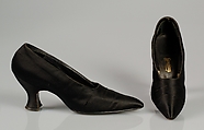 Evening pumps, A.E. Little & Co.  American, Silk, American
