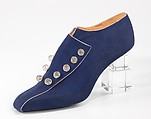 Shoe prototype, Steven Arpad  French, leather, glass, wood, French