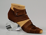 Shoe prototype, Steven Arpad (French, 1904–1999), leather, wood, French