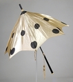 Parasol, Silk, metal, wood, plastic, American