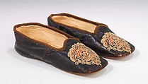 Slippers, leather, French