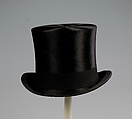 Evening top hat, Balch, Price & Company American, Silk, fur, wool, metal, American
