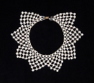 Necklace, Glass, shell, metal, American