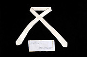 Wedding cravat, Keys &amp; Lockwood, Silk, American