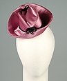 Cocktail doll hat, Pary Goodfellow (American), Silk, American