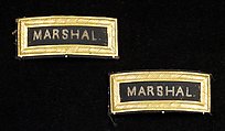 Epaulets, Wool, metal, metallic, American