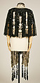 Mantle, House of Worth (French, 1858–1956), silk, sequins, French