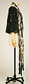 Mantle, House of Worth (French, 1858–1956), silk, sequins, French