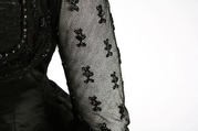 Evening dress, silk, American or European