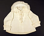 Blouse, cotton, probably American