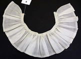 Collar, cotton, probably British