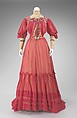 Afternoon dress, Jacques Doucet (French, Paris 1853–1929 Paris), cotton, silk, French