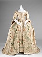 Robe à la française, silk, bast fiber, French