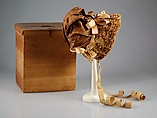 Bonnet, Best & Co. American, Straw, silk, wood, metal, French