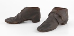 Brogans, leather, American