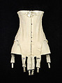 Corset, Royal Worcester Corset Company  American, Cotton, bone, metal, elastic, American