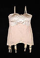 Corselet, Royal Worcester Corset Company  American, Cotton, bone, metal, elastic, synthetic, American