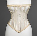 Corset, Royal Worcester Corset Company  American, cotton, metal, bone, probably American