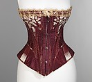 Corset, Worcester Corset Company  American, silk, cotton, metal, bone, American