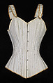Corset, Worcester Corset Company  American, Cotton, bone, American